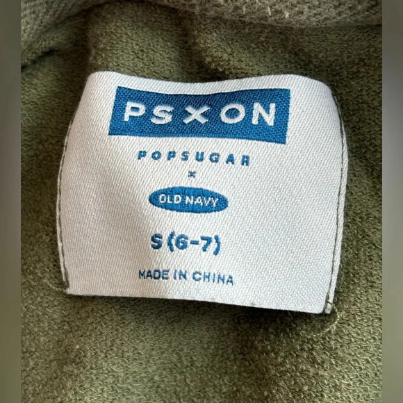 Old Navy Pop Sugar Collab Embroidered Bart Simpson Green Hoodie Size 6/7 Small - Picture 4 of 8